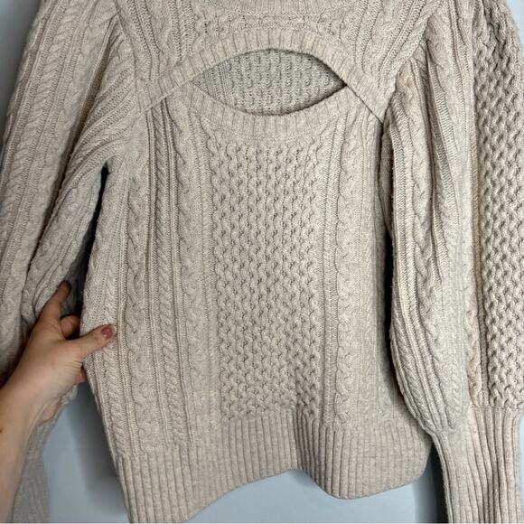Sea NY Juliette Cable Knit Cutout Sweater - Picture 6 of 8